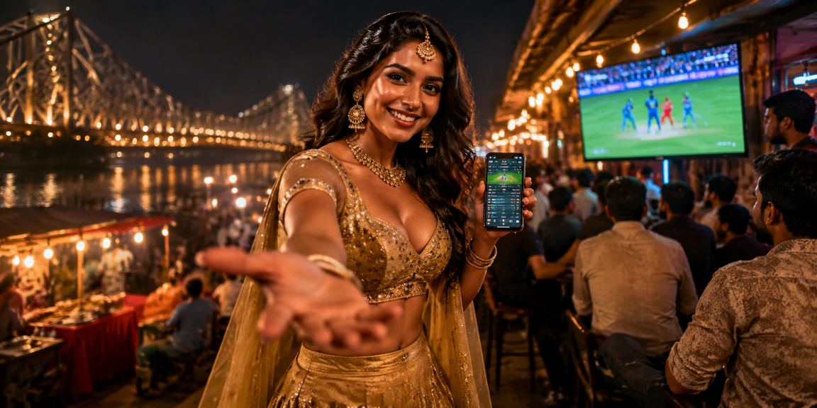 Cricket match celebration themed with traditional lehenga clothing